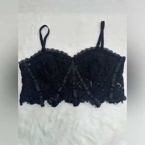 LACE CROP TOP - SIZE MEDIUM